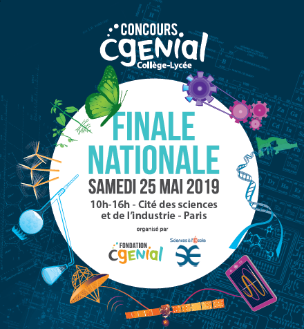 Finale du Concours CGénial samedi 25 mai à la Cité des sciences et de l'industrie